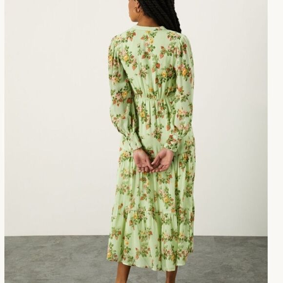 NWT Shirt dress viscose green size US 16 - Picture 4 of 12